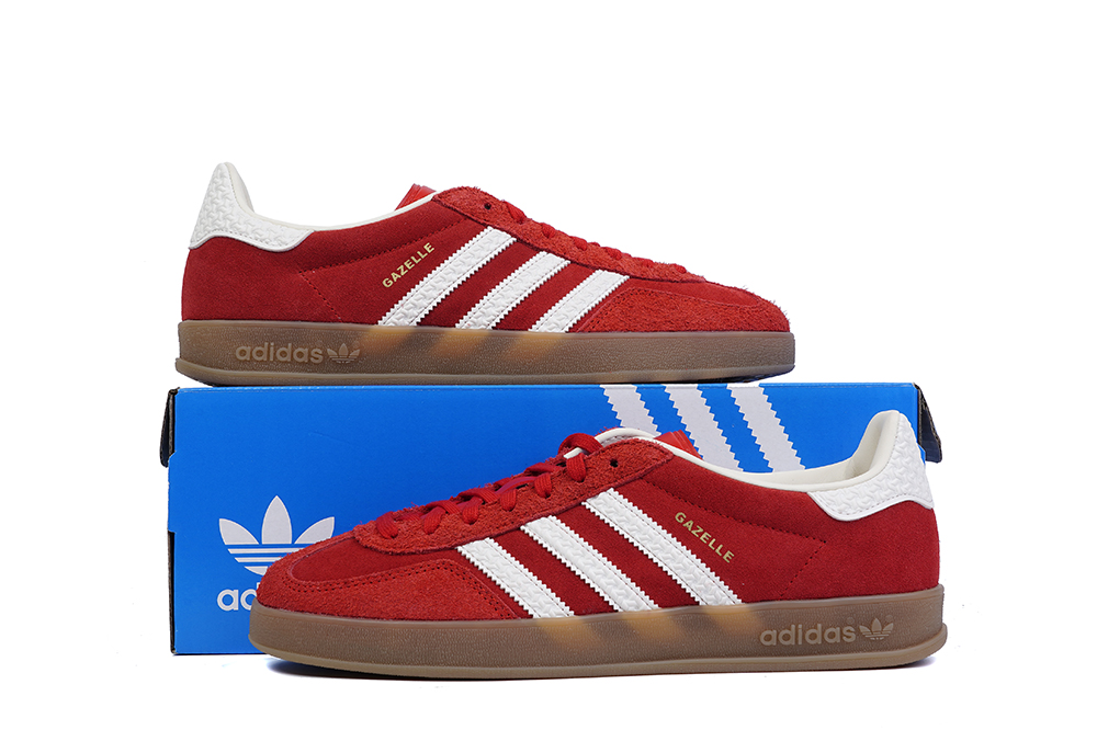 Ad*s Gazelle Indoor “Scarlet Cloud White”